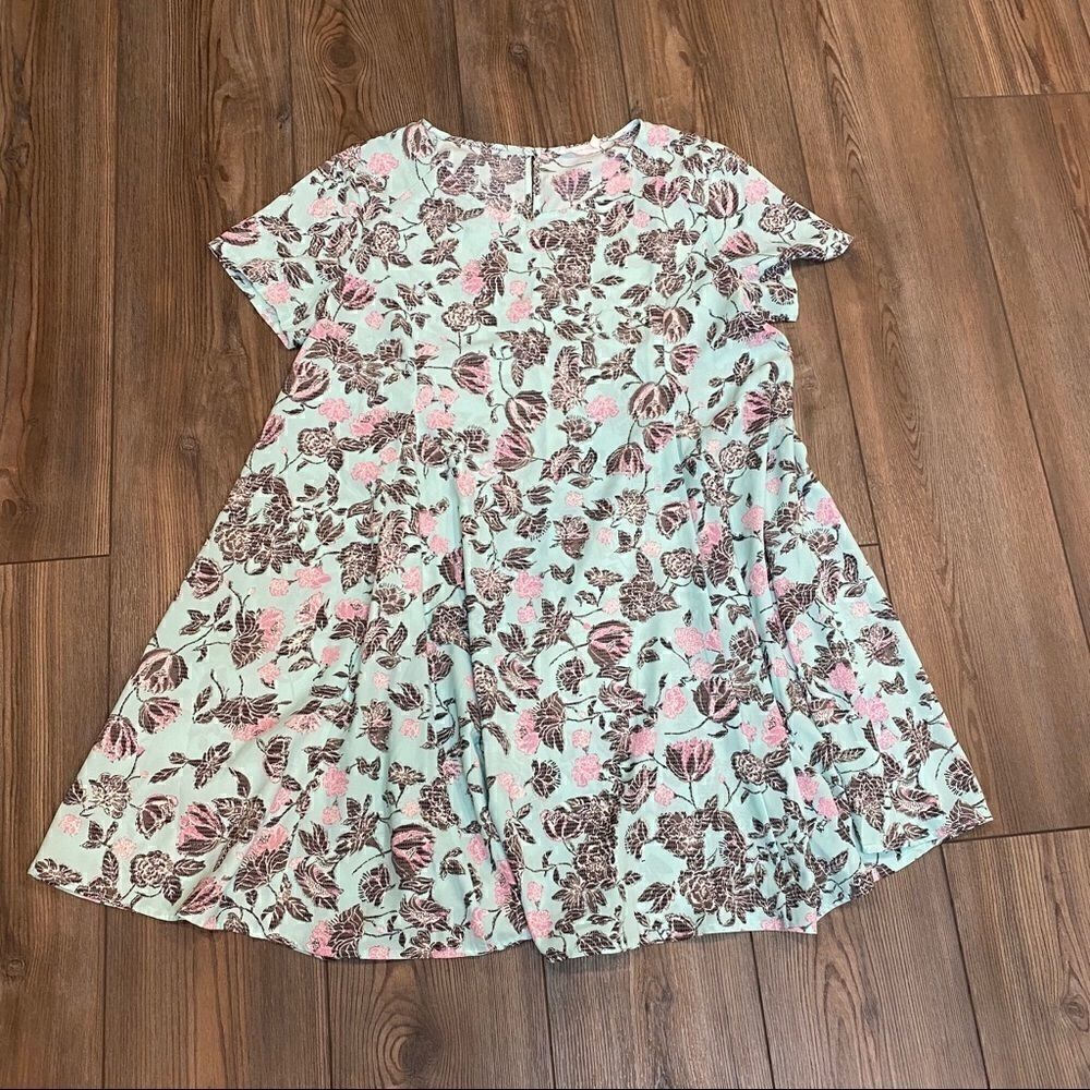 Lush Floral Swing Dress Small